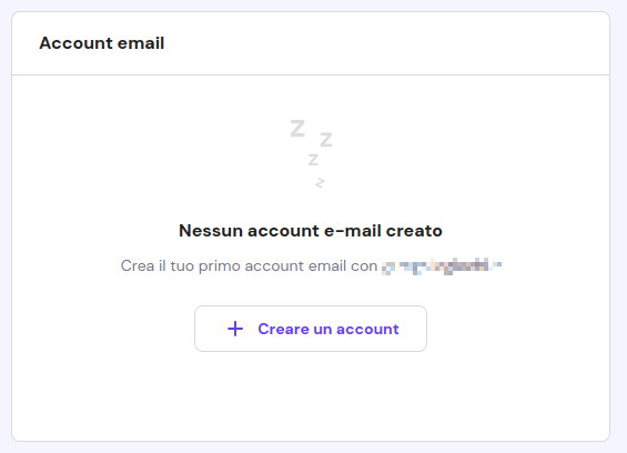 Crea un account