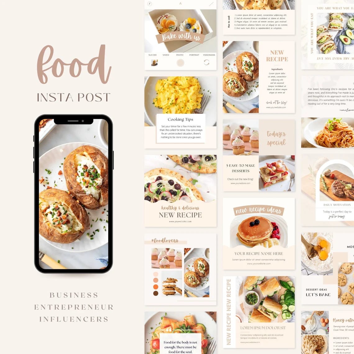 Healthy Eating Recipe Branding